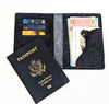 # 3750 Travel Wallet - American  Bison - Lonesome Dove Blue" from the Abilene Series of custom tanned Bison hides