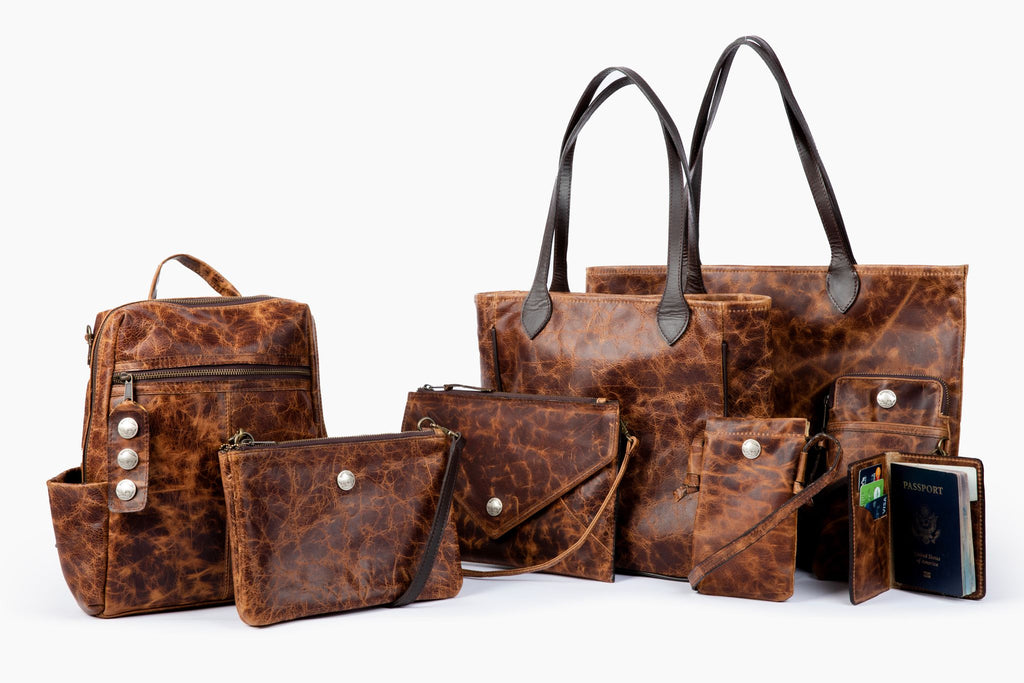 American Bison Grouped Bags in "Antique Grizzly"