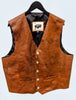 #119 Western Vest in American Bison - Cinnamon Bubble - Conceal & Carry