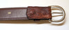 #125 American Bison Belts Custom Tanned American Bison Belts with quick snap detachable Solid Brass Buckles.

3 Buckle Options: Antique Brass, Nickel Matte & Nickel Plate. All in our trademark "Horseshoe" Buckles.

Mens Sizes 32" to 44"