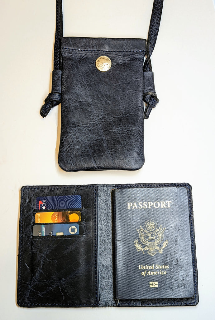 Personalised Passport Holder Buffalo Leather Passport Cover 