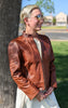 # 102 Fashion Biker Jacket in American Bison