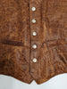 #119 Western Vest in American Bison - Cinnamon Bubble - Conceal & Carry